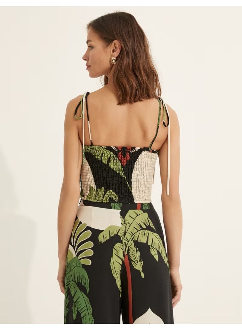 KOTON Melis Ağazat X - Thin Strap Patterned Athlete - Image 4